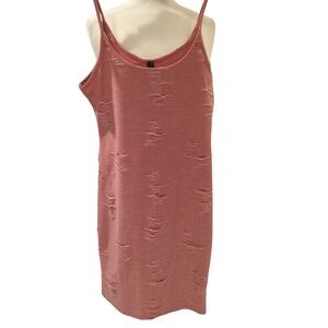 'Distressed' tank dress